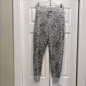 Athleta Gray Speckled Joggers with Tapered Leg